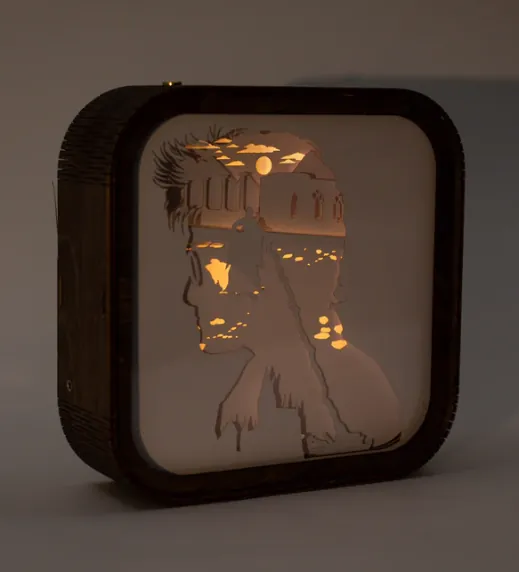 Wooden Harry Potter Night Light The Final Battle